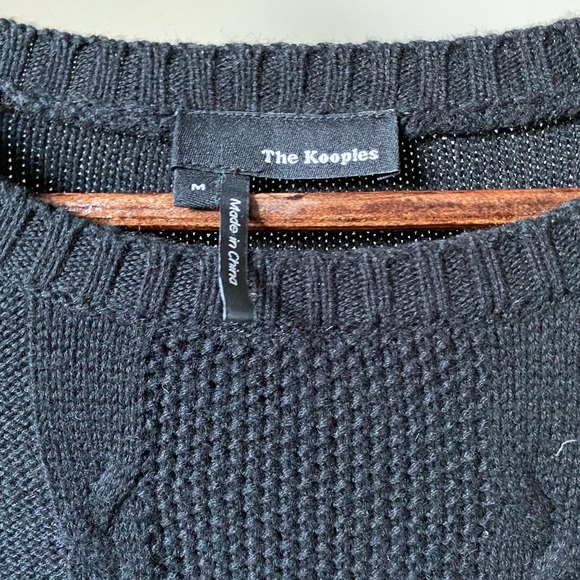 The Kooples- Black + Silver Cable-knit - Picture 2 of 6